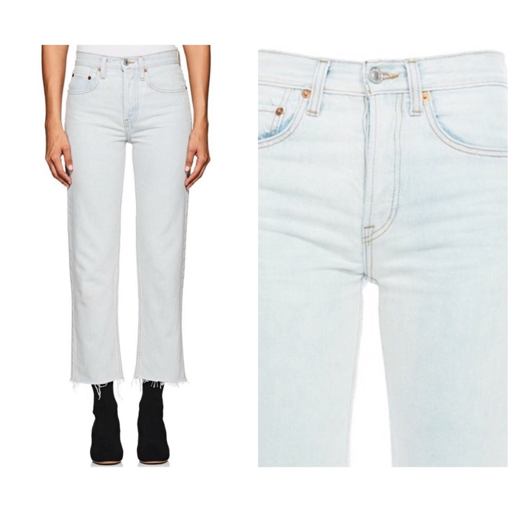 RE/DONE LEVI’s Ultra High Rise Straight Raw Hem 27